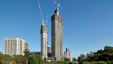 De to 180 George-tårnene varsler fortettingen av Sydney-byområdet (© Michael Curwood & Adam Powell)