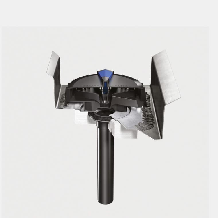 Montering av Geberit Pluvia på tak med ståltakrenne Montering av Geberit Pluvia på tak med ståltakrenne