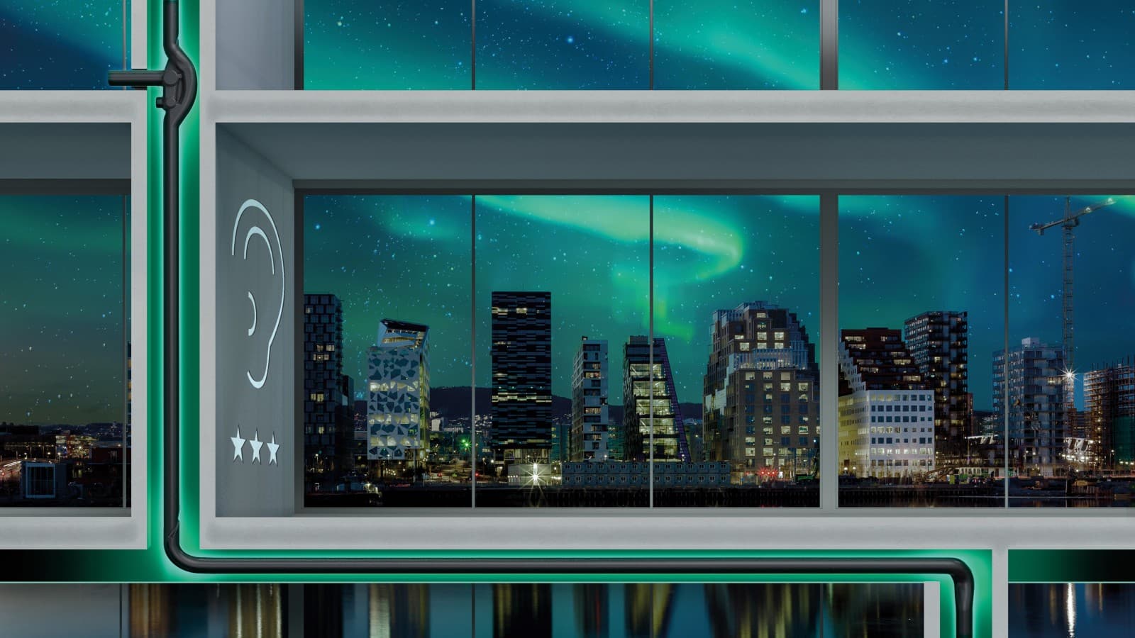 Geberit Silent-db20 SuperTube for høyhus med høye avløpskapasiteter og strenge krav til lydisolasjon Geberit Silent-db20 SuperTube for høyhus med høye avløpskapasiteter og strenge krav til lydisolasjon